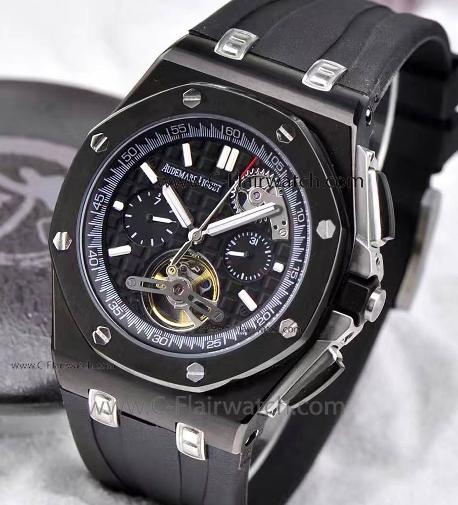Solid Black Audemars Piguet Royal Oak Offshore Replica Watch